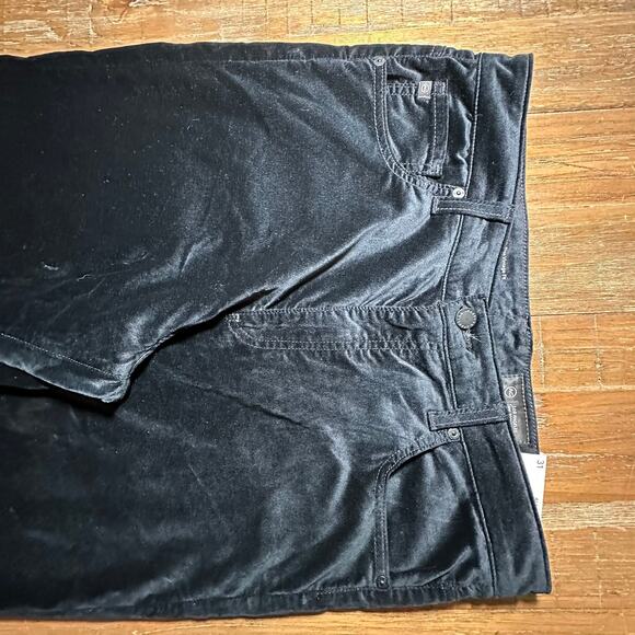 AG JEANS ALEXXIS BOOT WOMEN’S‎ 31 BLACK VELVET HIGH RISE BOOTCUT NWT - Picture 3 of 9